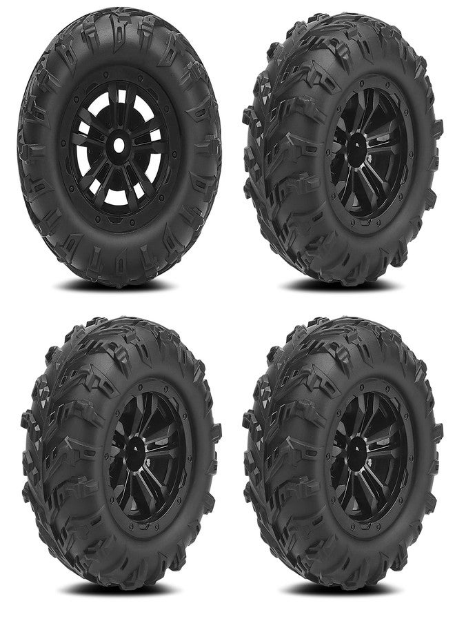 daitoku 12mm Hex Hub RC Wheels and Tires, daitoku 1/16 RC Tires RC Car Wheels for SCY, MJX, WL, HBX 1/16 1/14 RC Cars - Image 1
